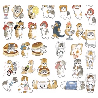 雜菜寶🍔台灣現貨 貓咪貼紙 手機裝飾貼紙 行李箱防水貼紙