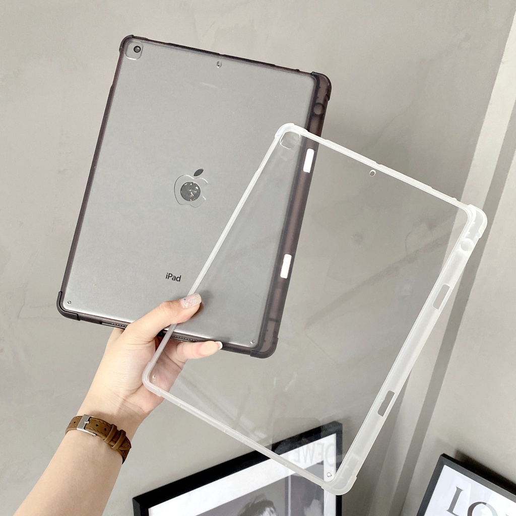 熱銷 透明亞克力背板 帶筆槽防摔保護殼 適用於 iPad Air4 Air5 9 8 7 pro mini6 10.2