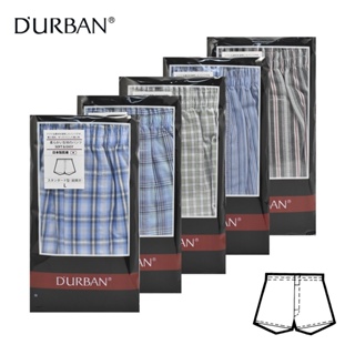 [ D'URBAN 都本 ] 男寬鬆四角褲 日本製 純棉 直條紋 格紋 平口褲 內褲 百貨專櫃品牌