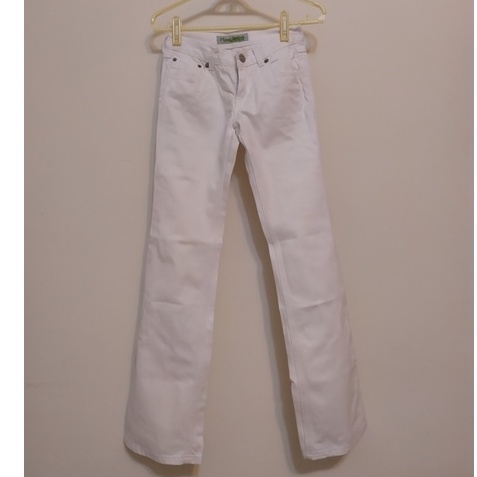 MADE IN KOREA 韓國製代購買進白色修身牛仔褲 適合S 或24-25腰