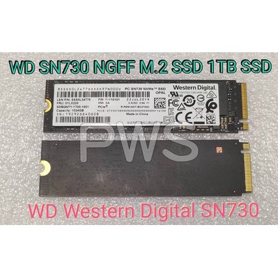 WD Western Digital SN730 1TB 1T 1000G  PCIe3.0 NVMe M.2 SSD