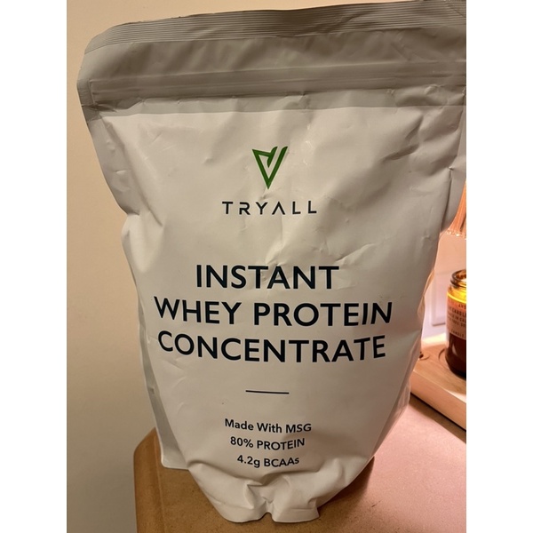 （保留中 勿下單）[台灣 Tryall] 無添加濃縮乳清蛋白 (1kg/袋)