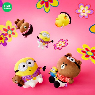 (現貨在臺)[LINE FRIENDS] MINIONS 小小兵 熊大 莎莉 玩偶 鑰匙圈 娃娃 吊飾 蹦迪 迪斯可