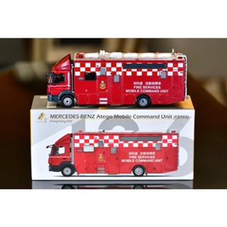 現貨 老周微影 新版 Tiny #186 Benz Atego賓士 消防局 流動指揮車 MCU (F7703) 消防車