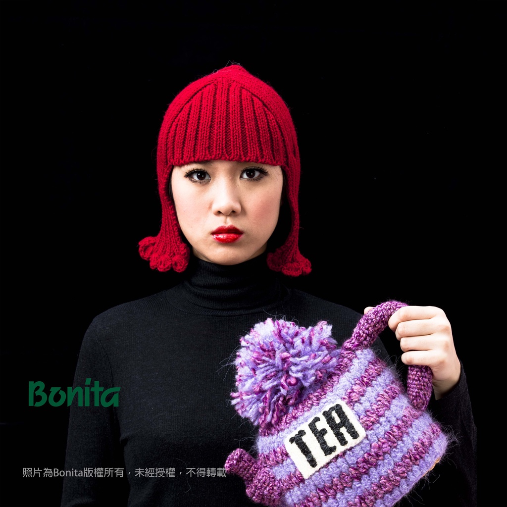 【Bonita】祕魯手工編織 假髮造型毛線帽/695-1903