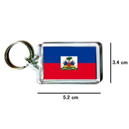 海地 Haiti 國旗 鑰匙圈 吊飾 / 世界國旗