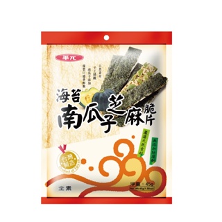 華元海苔杏仁芝麻脆片40g 全素可食用