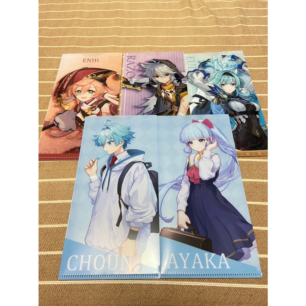 GiGO 米哈遊 原神 Genshin 期間限定 信件資料夾 煙緋 優菈 雷澤 重雲 綾華