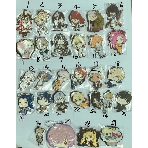 (八怪 現貨) FATE/STAY NIGHT FATE FATE/GRAND ORDER 軟膠吊飾