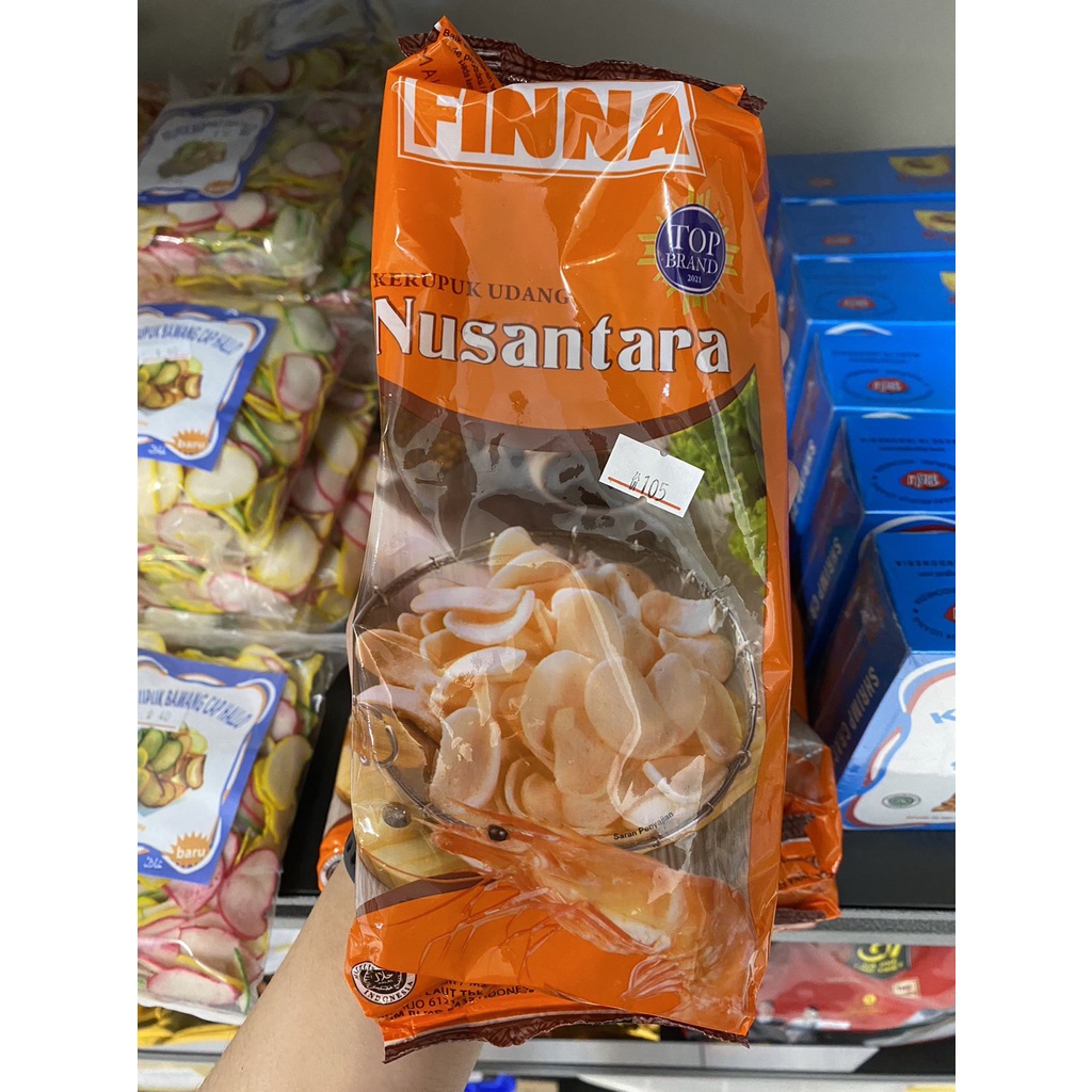 【Mulia Raya】印尼 FINNA KERUPUK IKAN UDANG SAYUR 生炸蝦餅