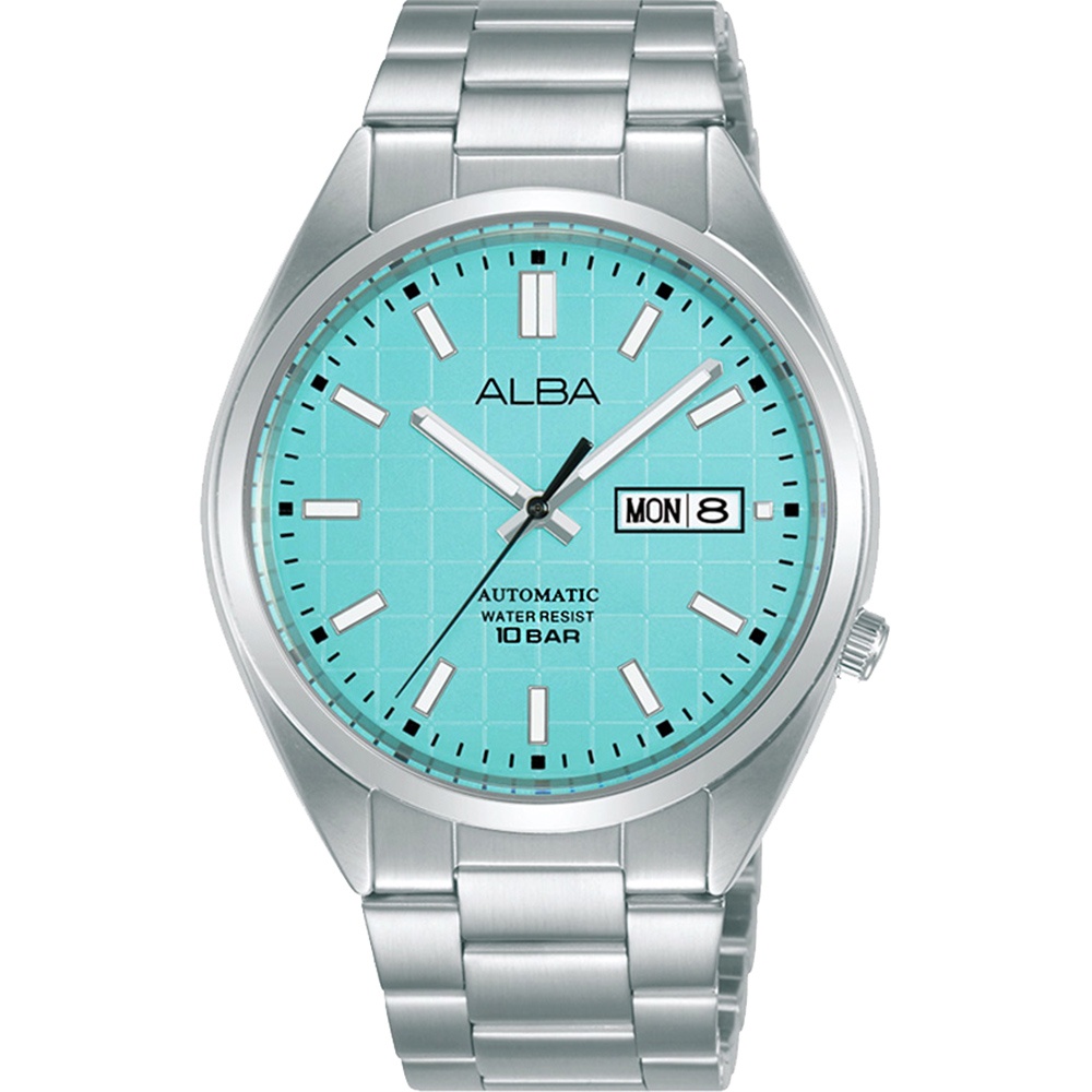 ALBA 雅柏 Active 冰藍率性潮流機械錶 銀藍 41mm ( AL4321X1 / Y676-X049G )