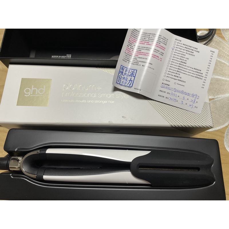 ghd platinum+離子夾9.9成新。台灣公司貨