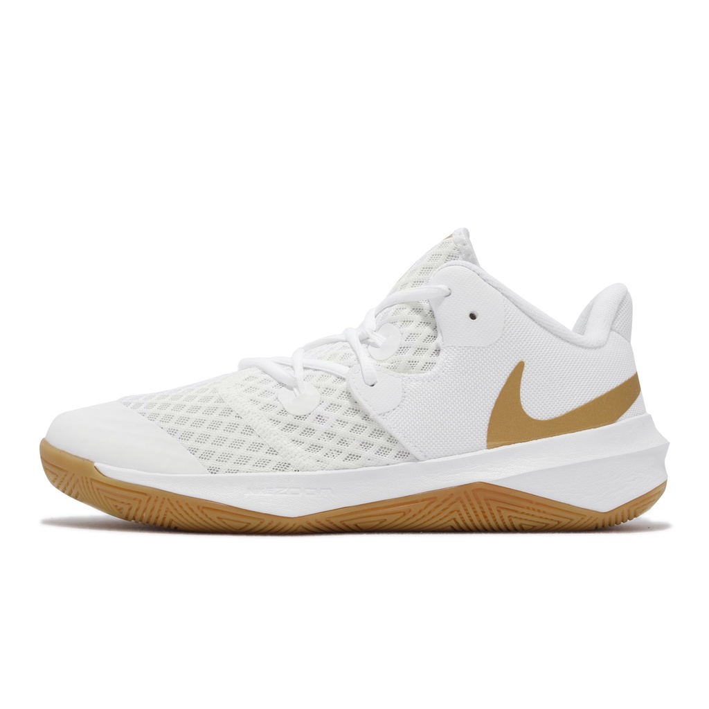 Nike 排球鞋 Zoom Hyperspeed Court SE 白 金 膠底 男鞋 【ACS】 DJ4476-170