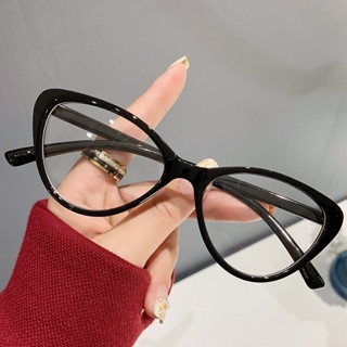 復古新款貓眼流行眼鏡框時尚女士透明個性防藍光眼鏡光學近視電腦眼鏡架
