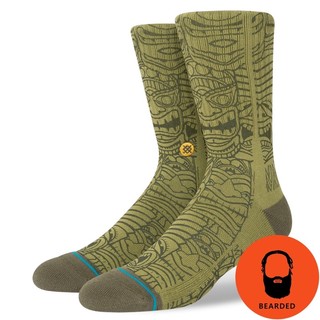 【 🇺🇸大鬍子美國襪子選品 】STANCE - TIKI HUT CREW SOCKS經典聯名系列街頭休閒長襪
