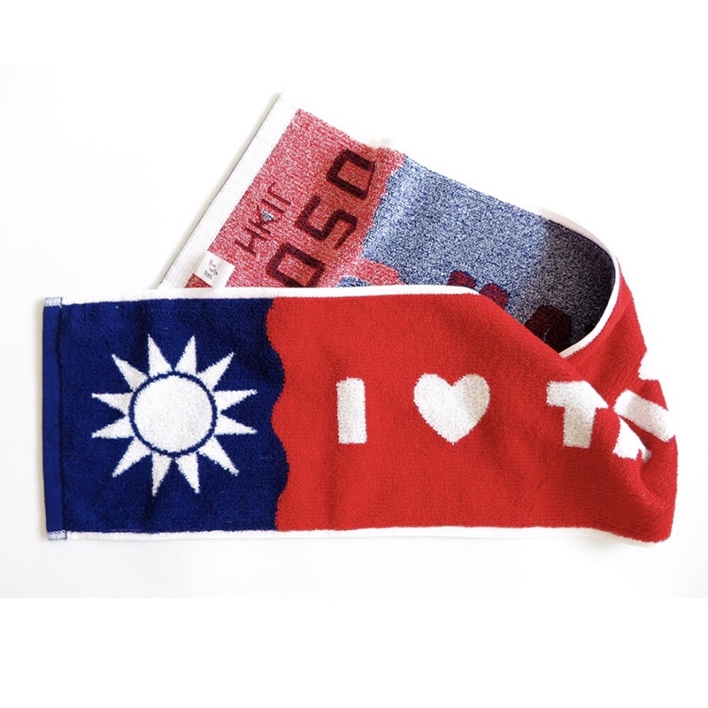 Taiwan台灣🇹🇼加長運動毛巾（星紅毛巾）