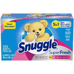 【Snuggle 熊寶貝】防靜電烘乾片/香衣片-春暖超級清新(105片/盒)【兔雜tuzha】