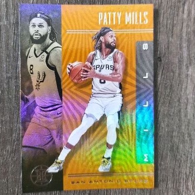 2019-20 Illusions 布魯克林籃網隊 Patty Mills 橘色閃亮平行卡