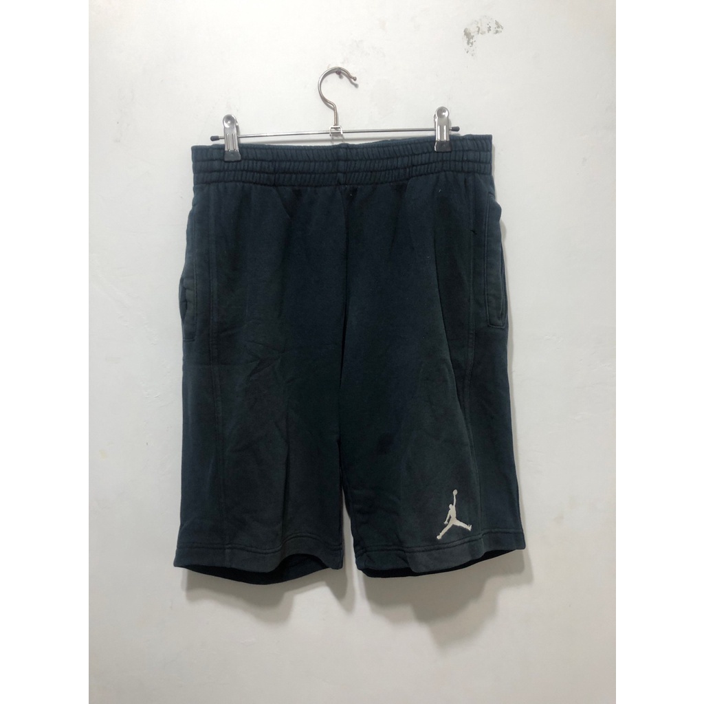 [古著] Nike Jordan 男款 黑色 M號 棉褲  刺繡 喬丹