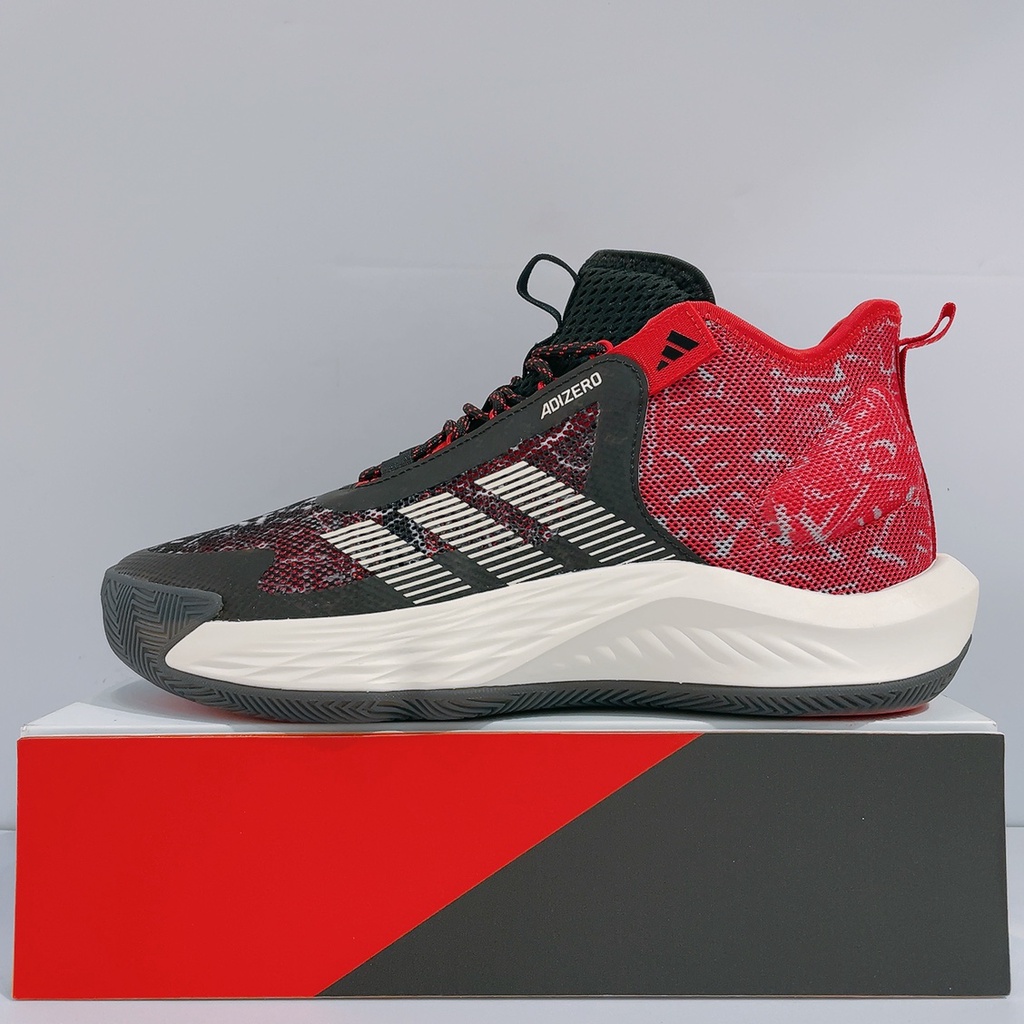 adidas Adizero Select 男生 黑紅色 舒適 緩震 運動 籃球鞋 IF2164