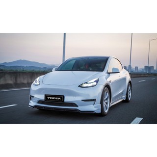 【M.GARAGE】TESLA Model Y YOFER 前下巴 側裙 後下巴 PU PP 素材 改裝 套件