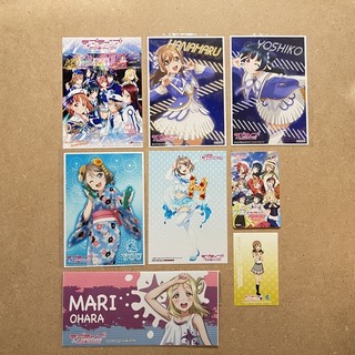 Lovelive Sunshine 高海千歌 國木田花丸 津島善子 渡邊曜 小原鞠莉 相片 相卡 生寫真 貼紙 悠遊卡貼