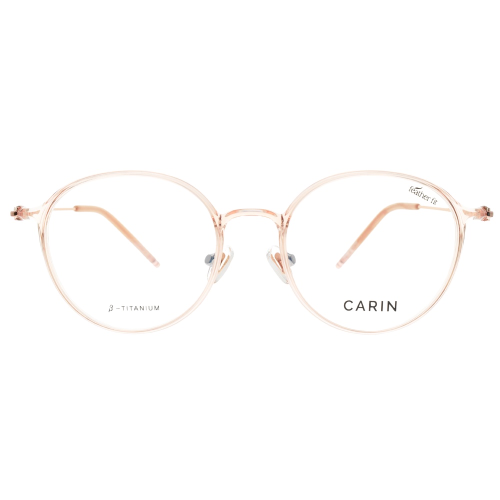 CARIN 光學眼鏡 AIR R C3 (CF2A08 C3) 果凍超彈圓框 眼鏡框 - 金橘眼鏡