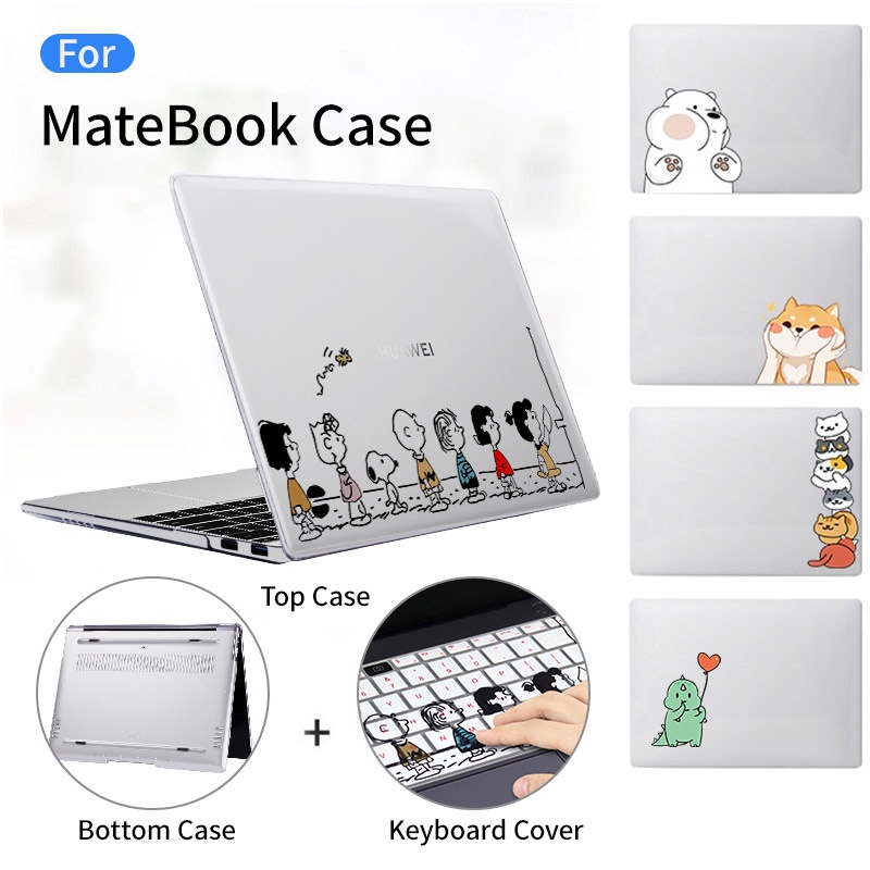 華為 Matebook D14 D15 2022 2020 2021 保護套鍵盤皮膚保護硬殼適用於 Magicbook