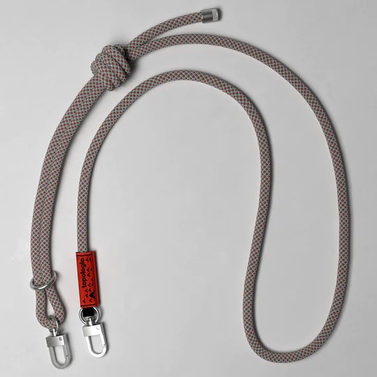 TOPOLOGIE - 8.0mm Rope Strap 多功能 繩索背帶 繩索背帶 (灰紅藍混色格紋) 化學原宿