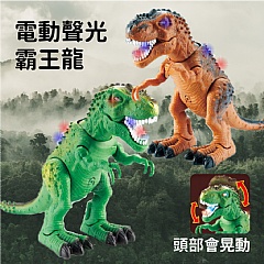 現貨-電動聲光霸王龍 恐龍 霸王龍 聲光 小孩玩具 恐龍玩具 暴龍