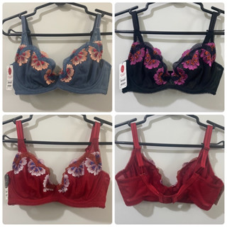 曼黛瑪璉法式香吻刺繡無襯內衣75C/75D/75E/80E