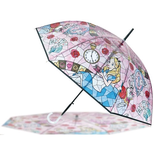 現貨 日本 SANTOS 聯名 迪士尼 愛麗絲 迪士尼雨傘 透明雨傘 長傘 雨傘 兒童雨傘 透明傘 傘 自動傘 日本進口