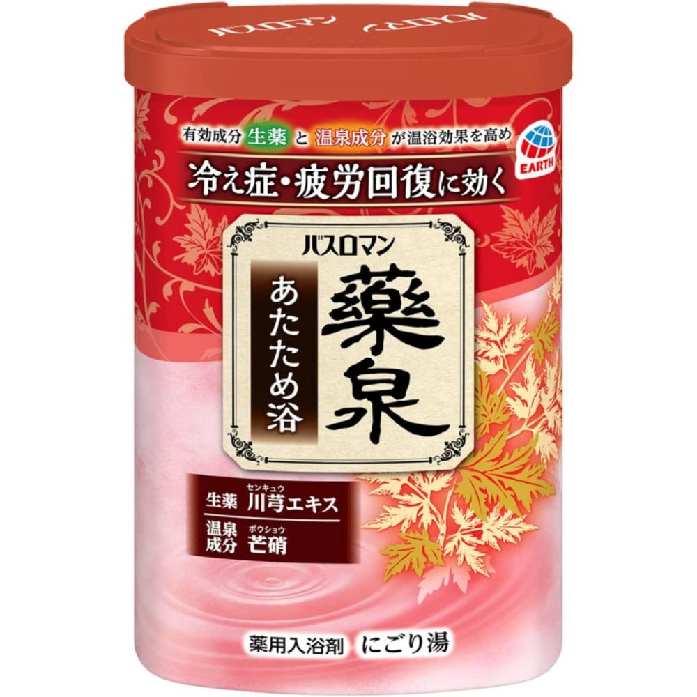 EARTH製藥 Bath Roman 溫泉沐浴劑 入浴劑(溫暖花香/600G) 日本製