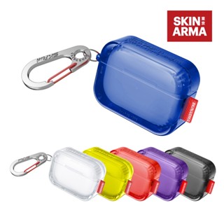 【SKINARMA】AirPods Pro 2 螢光冰塊防摔保護殼(Saido/附掛鉤)｜AirPods Pro 第2代