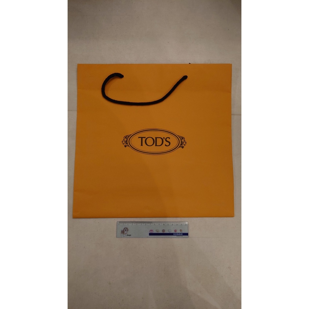 【保存良好品牌紙袋】托德斯 Tod's 橘色 紙袋