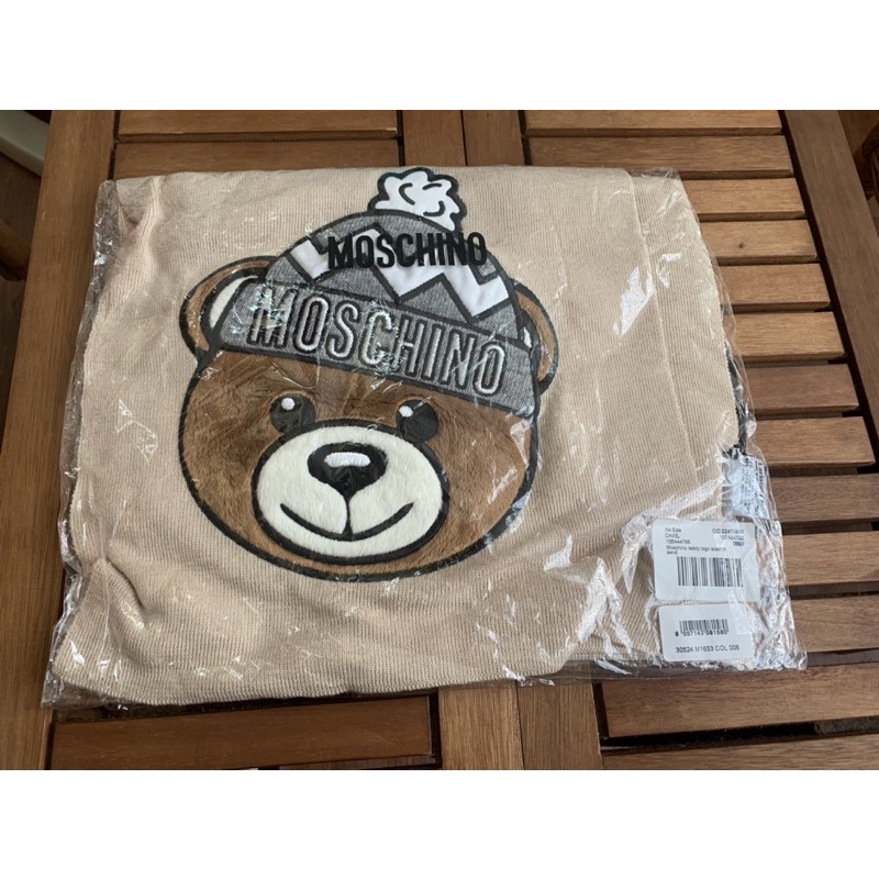 全新Moschino 熊熊圍巾，正品