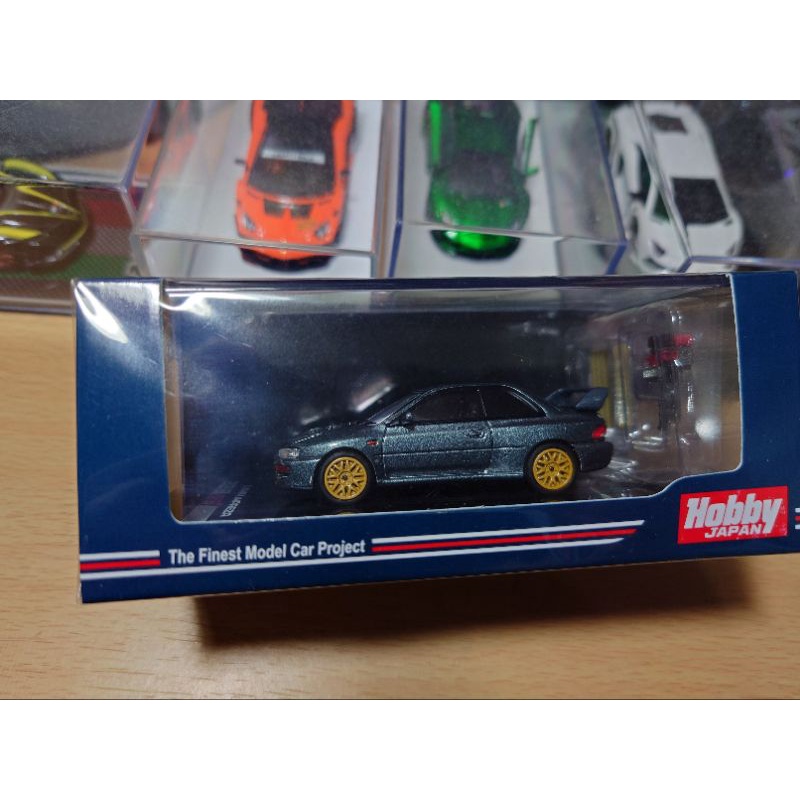 1/64 HOBBY JAPAN SUBARU IMPREZA 22B STi 灰 附引擎