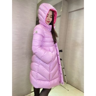 *漢森精品服飾* MONCLER 中等厚 中版 羽絨 LOGO 外套 防水 義大利製 ~現貨 青年款=女S~M