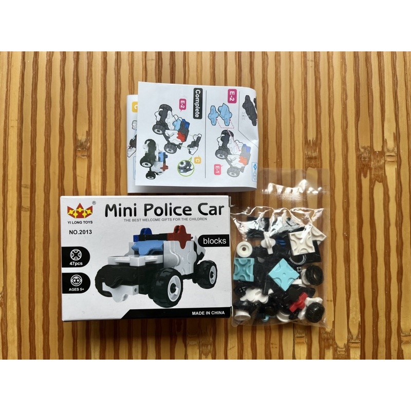 全新MINI POLICE CAR積木玩具車BLOCKS