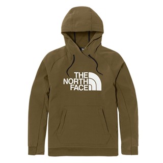 The North Face 男 長袖 連帽上衣 寬鬆 刷毛 袋鼠式口袋 墨綠 NF0A3M4E37U