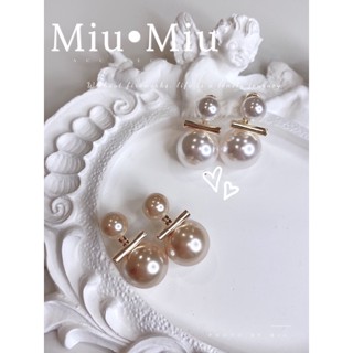 Miu•Miu-現貨-A-925銀針-高階感珍珠耳環 人氣爆款-24小時內發貨