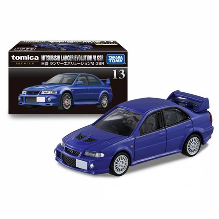 =海神坊=日本空運 Tomica 多美黑盒 PREMIUM 13 三菱 Lancer Evolution VI GSR