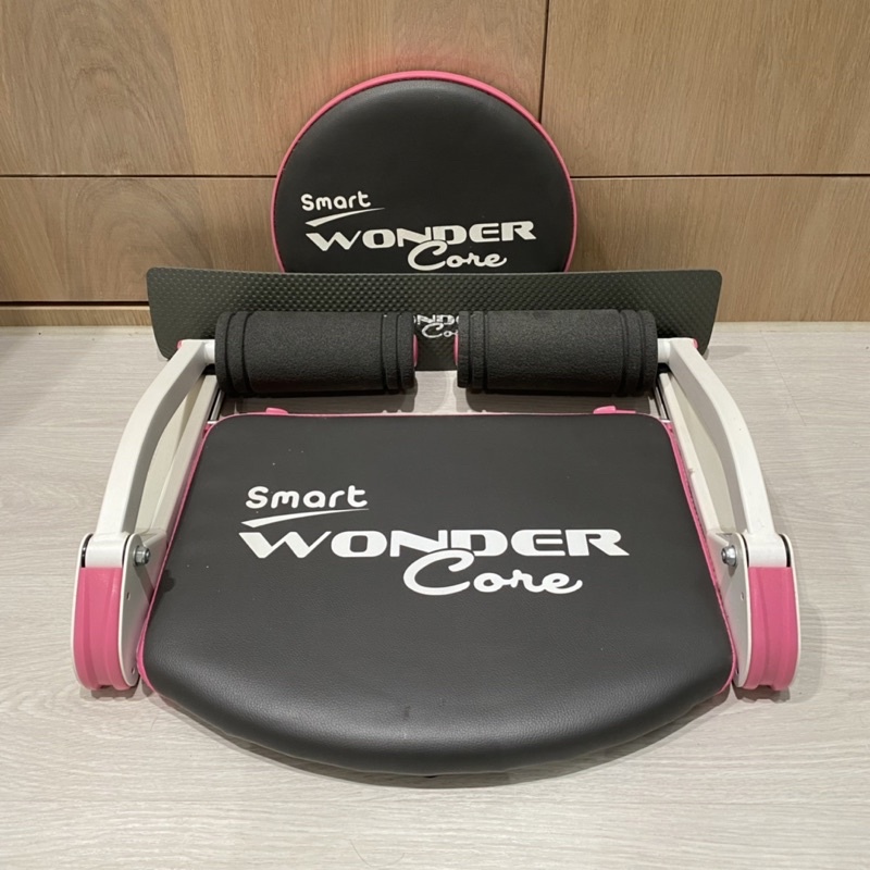 【二手出清】日本熱銷Wonder Core Smart全能輕巧健身機+核心扭腰盤+止滑墊