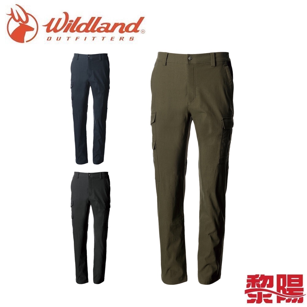 Wildland 荒野 0A72328 超彈多袋保暖拼接長褲 男款 (3色) 內刷毛/彈性/露營登山 24W72328