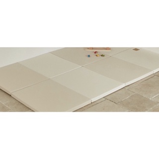 轉賣 二手 現貨 韓國製 Caraz 四折 折疊遊戲地墊 爬行墊 床邊墊 瑜珈墊 200*70 米白款
