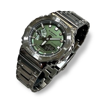 【G-SHOCK】GM-2100B-3A CASIO 八角造型 改 GM-B2100金屬款 /45mm【第一鐘錶】