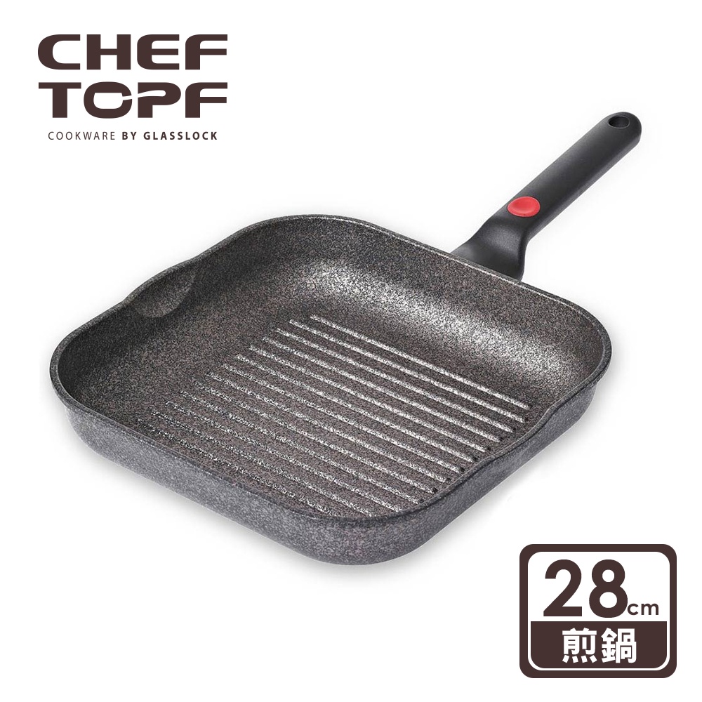 韓國 Chef Topf 崗石系列耐磨不沾煎鍋 28 公分【限宅配出貨】