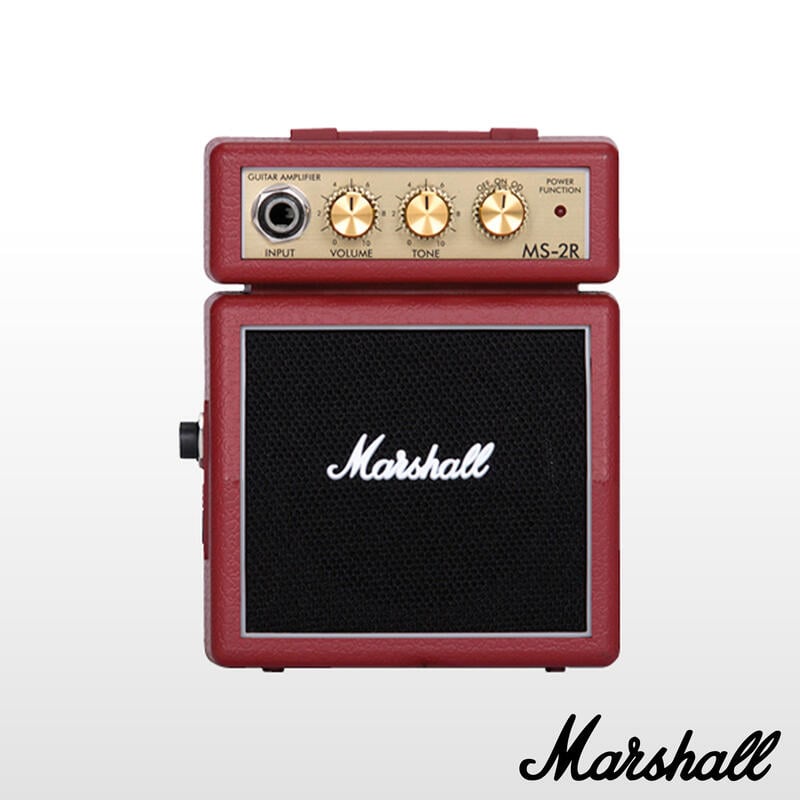 Marshall MS-2R 電吉他 1瓦 音箱 迷你音箱 紅色【又昇樂器.音響】