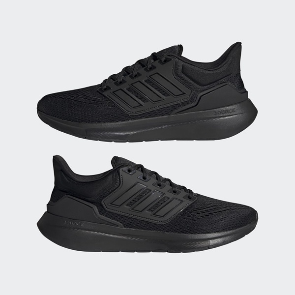 【ADIDAS】 EQ21 Run  H00521 男 慢跑鞋 運動鞋 輕量 透氣 網布 避震 路跑 全黑