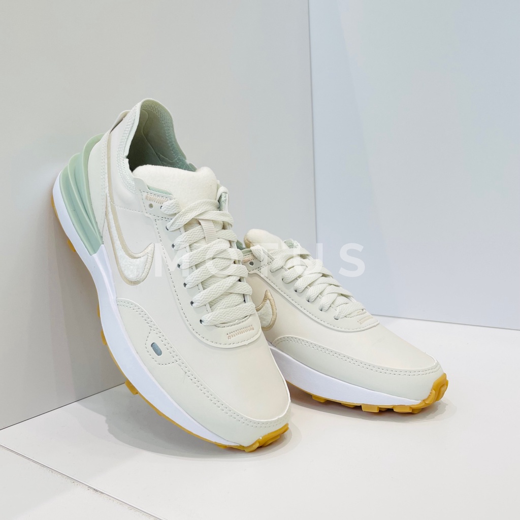 Motus | Nike Waffle One SE 女 休閒鞋 米白綠 DR9502-001